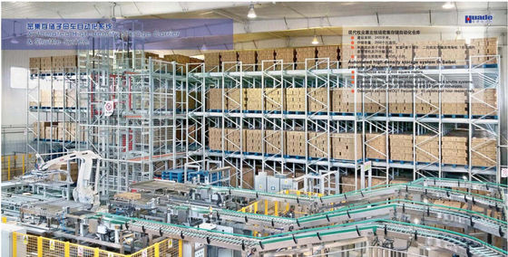 1000kg de geautomatiseerde Pallet het Rekken Oplossingen van de het Pakhuisopslag van de Systeem Middelgrote Plicht